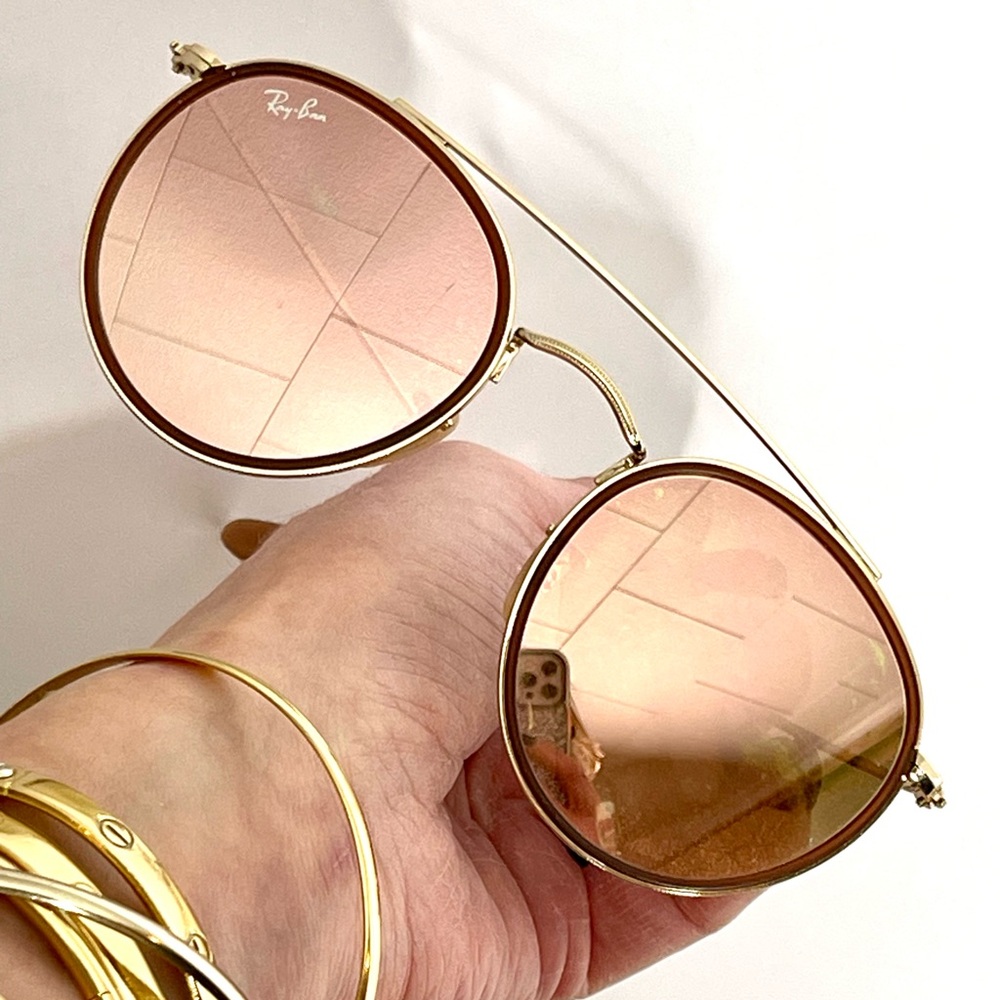 RAY BAN SUNGLASSES - ROSE GOLD